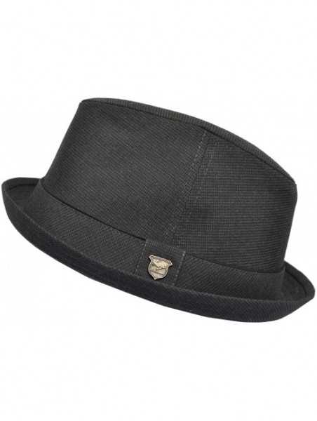 Fedoras Men's Chaos Fedora - Black - C9114O8OYAH $40.70