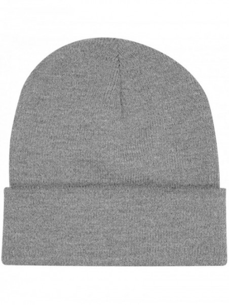 Skullies & Beanies Caps & Bags Mens Made in The USA Beanie - Dark Ash - CE11CYQH12P $13.92