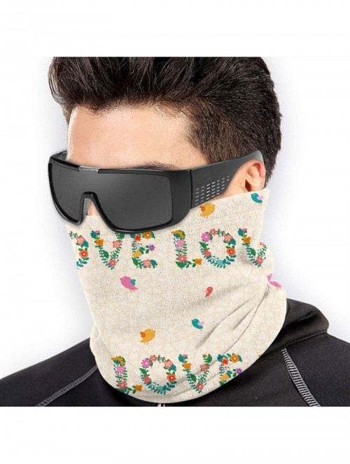 Balaclavas Flower Non Slip Seamless Dust Men & Women Face Mask For Outdoor Sports Neck Gaiter Cover Scarf Bandana Balaclava -...