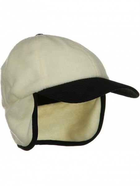 Baseball Caps Anti Pilling Fleece Cap with Warmer Flap Winter HAT - Nautral - C4127JS87EX $16.60