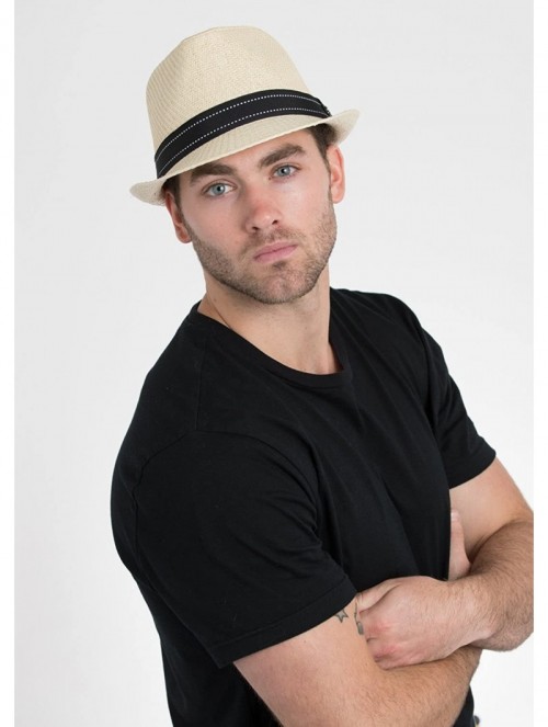 Fedoras Fragile Fedora Hat - Natural - C511D3ORDA1 $51.16