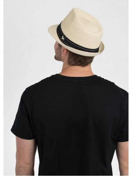 Fedoras Fragile Fedora Hat - Natural - C511D3ORDA1 $51.16