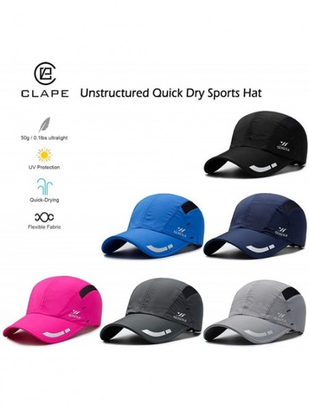 Baseball Caps Breathable Outdoor UV Protection Cap Lightweight Quick Drying Summer Sports Sun Caps - Yd06-rose Red - C118TMW7...