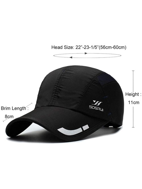 Baseball Caps Breathable Outdoor UV Protection Cap Lightweight Quick Drying Summer Sports Sun Caps - Yd06-rose Red - C118TMW7...