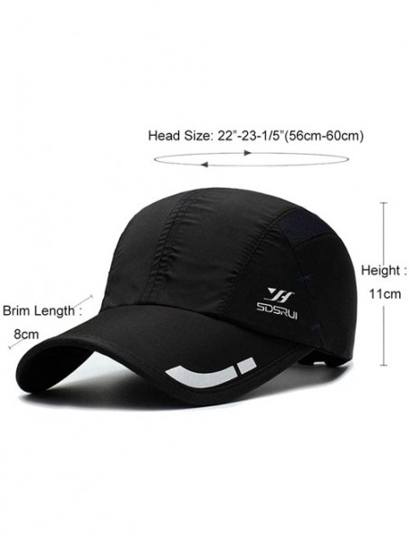 Baseball Caps Breathable Outdoor UV Protection Cap Lightweight Quick Drying Summer Sports Sun Caps - Yd06-rose Red - C118TMW7...