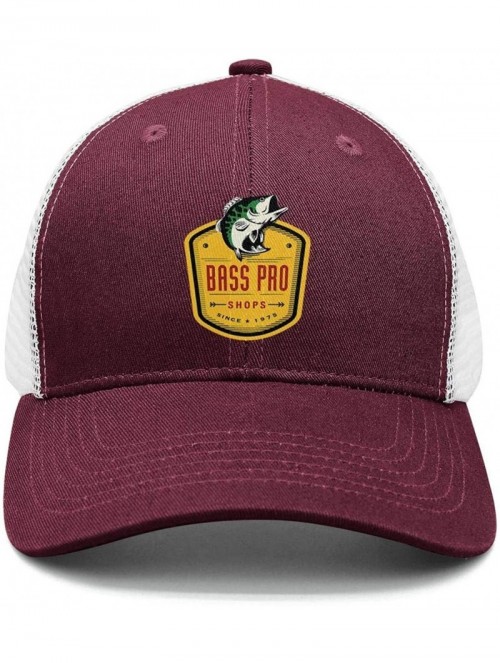 Baseball Caps Bass-Pro-Shops-Logo- Snapback Cap Trucker All Cotton Relaxed - B12 - CE18QZ522Q9 $20.13