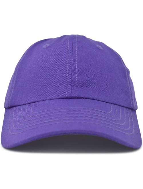 Baseball Caps Baseball Cap Dad Hat Plain Men Women Cotton Adjustable Blank Unstructured Soft - Purple - CI12ODKP99K $14.03