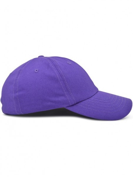 Baseball Caps Baseball Cap Dad Hat Plain Men Women Cotton Adjustable Blank Unstructured Soft - Purple - CI12ODKP99K $14.03