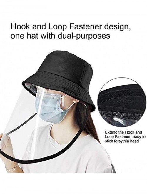 Bucket Hats Anti Spitting Protective Windproof Detachable - C1197TWGK3O $20.59