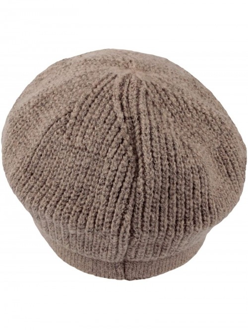 Newsboy Caps Women Winter Knit Newsboy Caps Lady Warm Baker Beanie Hat SLG1226 - Beige - CW18ZA58A69 $35.32