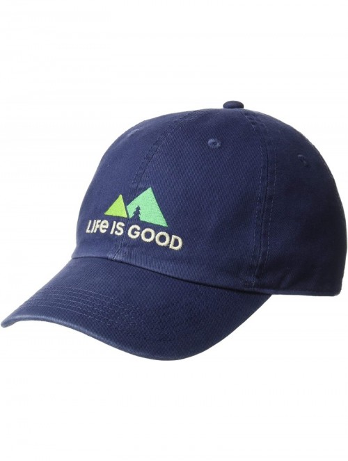 Baseball Caps Chill Cap Baseball Hat Collection - Peaks-darkest Blue - CD18GERQ8Z3 $18.97