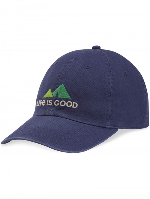 Baseball Caps Chill Cap Baseball Hat Collection - Peaks-darkest Blue - CD18GERQ8Z3 $18.97