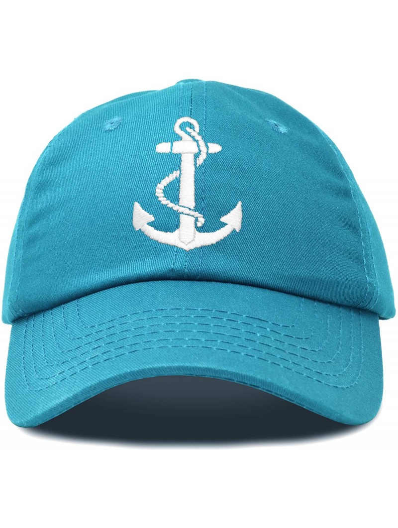 Baseball Caps Anchor Hat Sailing Baseball Cap Women Beach Gift Boating Yacht - Teal - CH18WHAUALC $16.42