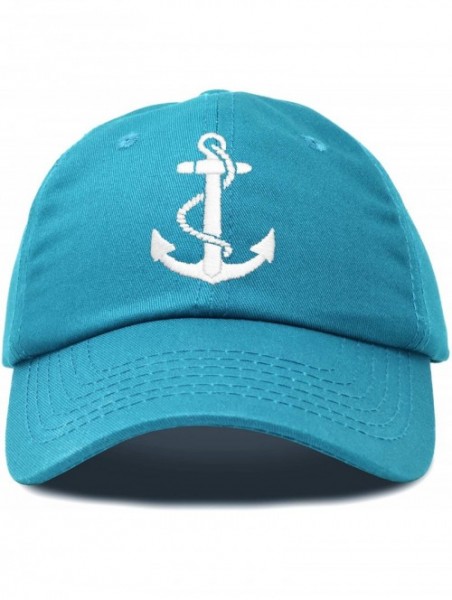 Baseball Caps Anchor Hat Sailing Baseball Cap Women Beach Gift Boating Yacht - Teal - CH18WHAUALC $16.42