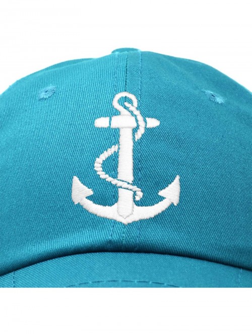 Baseball Caps Anchor Hat Sailing Baseball Cap Women Beach Gift Boating Yacht - Teal - CH18WHAUALC $16.42