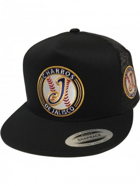 Baseball Caps Charros de Jalisco 2 New Logos hat Black mesh - CG18G2EIKC4 $31.50