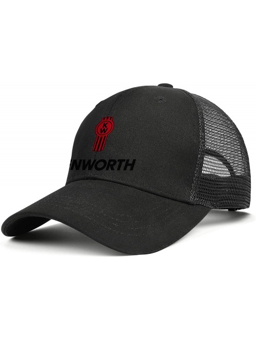 Baseball Caps W900-Trucks Baseball Cap for Men Novel Adjustable Mesh Hat Dad Strapback Hats - A Black-17 - CL18T967669 $25.21