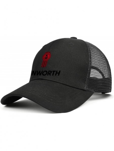 Baseball Caps W900-Trucks Baseball Cap for Men Novel Adjustable Mesh Hat Dad Strapback Hats - A Black-17 - CL18T967669 $25.21