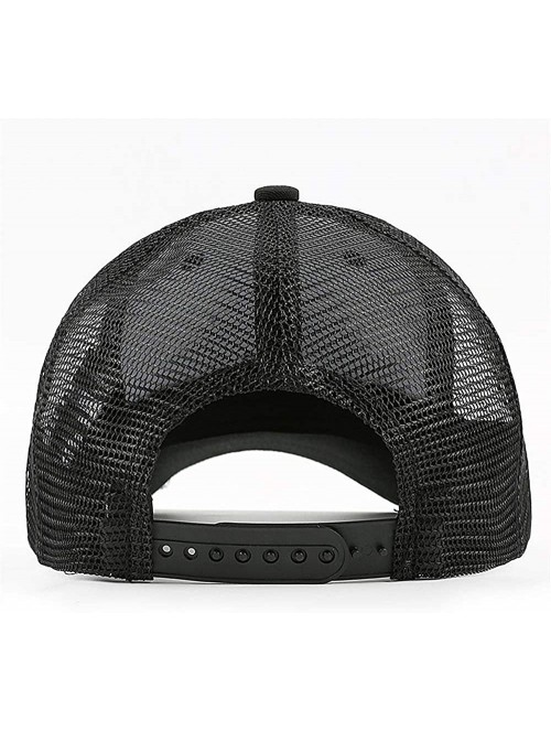 Baseball Caps W900-Trucks Baseball Cap for Men Novel Adjustable Mesh Hat Dad Strapback Hats - A Black-17 - CL18T967669 $25.21