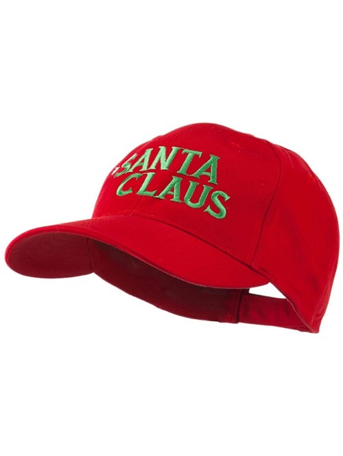 Baseball Caps Christmas Hat with Santa Claus Embroidered Cap - Red - CN11GI6OBHP $29.29