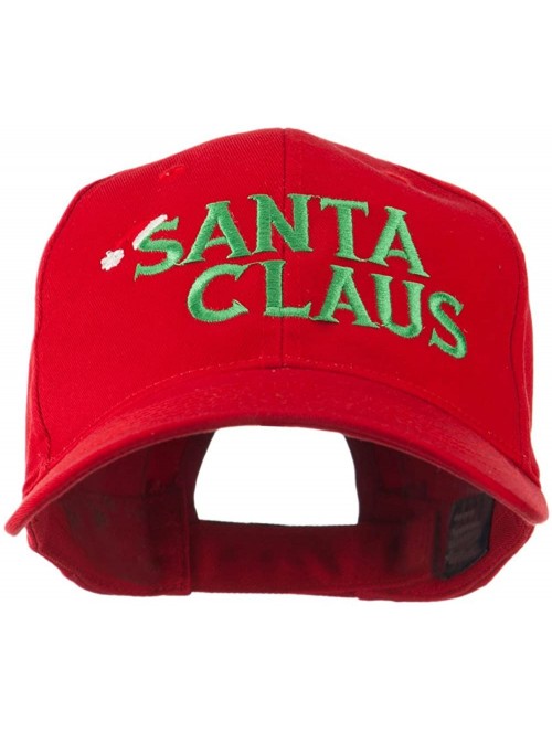 Baseball Caps Christmas Hat with Santa Claus Embroidered Cap - Red - CN11GI6OBHP $29.29