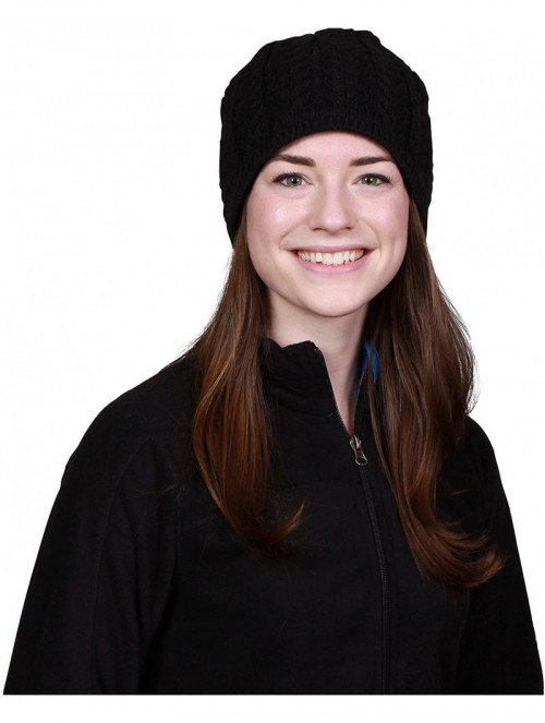 Skullies & Beanies Turtle Fur Women's Meringue Beanie - Black - CA11K6IBOLH $29.49