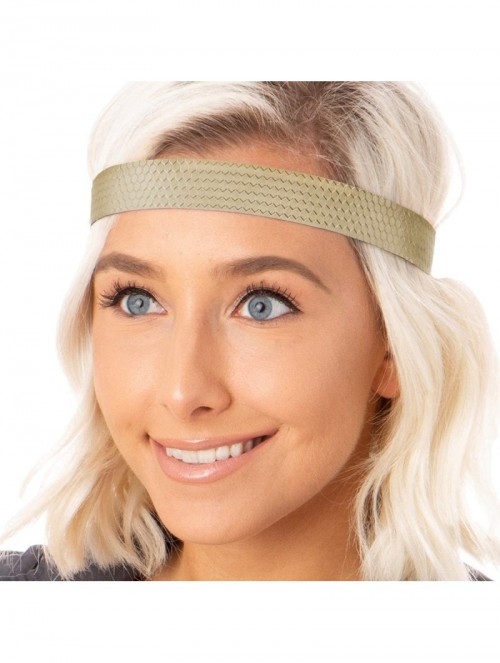 Headbands Women's Adjustable Non Slip Geo Sport Headband Multi Gift Pack - Black/Gold/Brown Wide Geo 3pk - C119770TK7Z $19.66