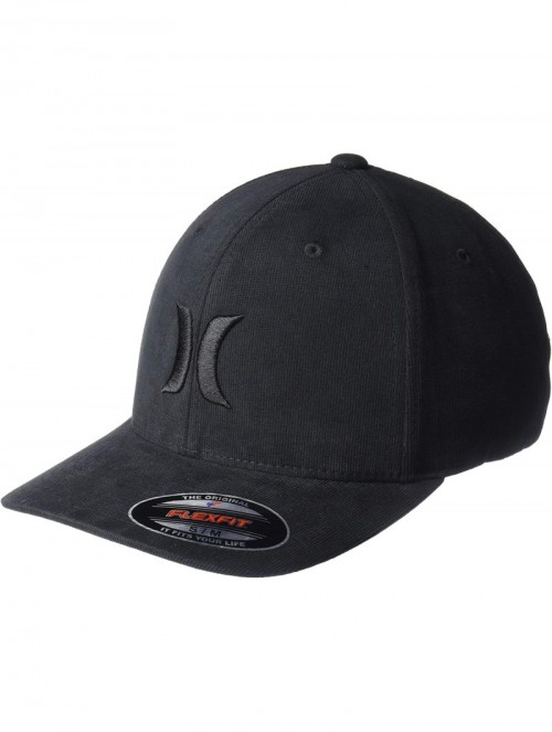 Baseball Caps Men's Black Textures Baseball Cap - Black/(Micro) - CU18W3CUW00 $38.51