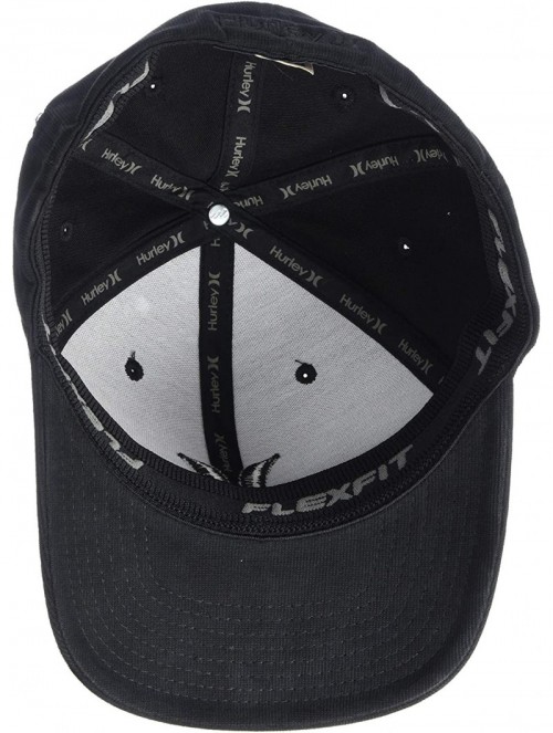 Baseball Caps Men's Black Textures Baseball Cap - Black/(Micro) - CU18W3CUW00 $38.51