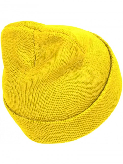 Skullies & Beanies Solid Winter Long Beanie - 12 Piece Wholesale - Neon Pink - CJ18YUSXGMN $31.22