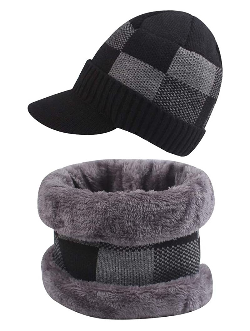 Skullies & Beanies Winter Beanie Warmer Fleece Outdoor - Black - CU18ZCR79CL $16.51