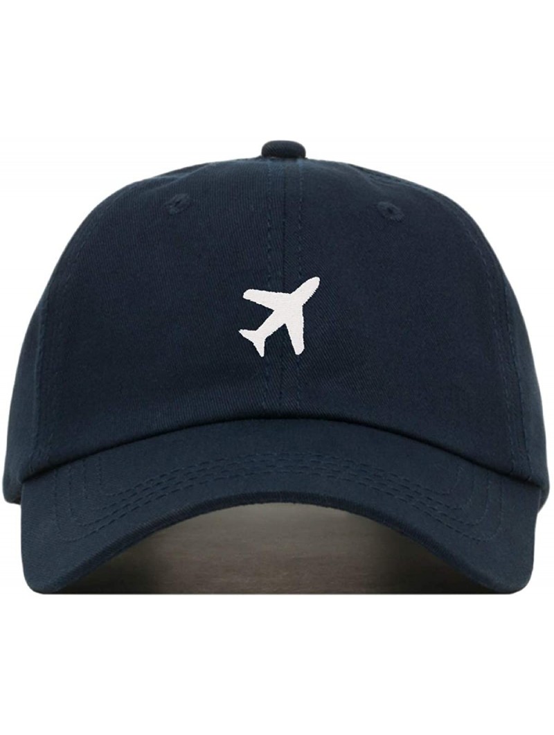 Baseball Caps Airplane Baseball Hat- Embroidered Dad Cap- Unstructured Soft Cotton- Adjustable Strap Back (Multiple Colors) -...