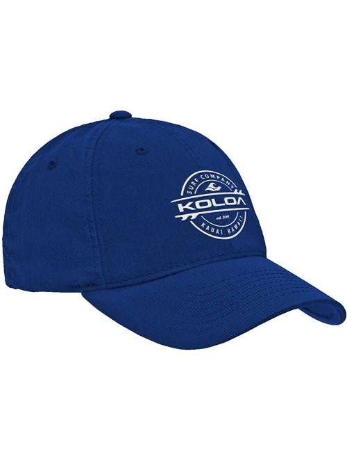 Baseball Caps Classic Cotton Dad Hats. Low Profile Adjustable Caps - Royal/W - CJ12MCQ0NIP $15.94