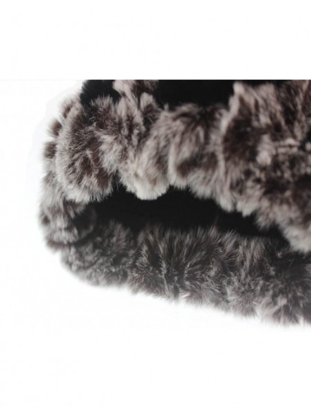 Skullies & Beanies Women's Genuine Rabbit Fur Beanie- Fashion Winter Warm Furry Hat - Color No. 6 - CM12O1RCU6M $27.92