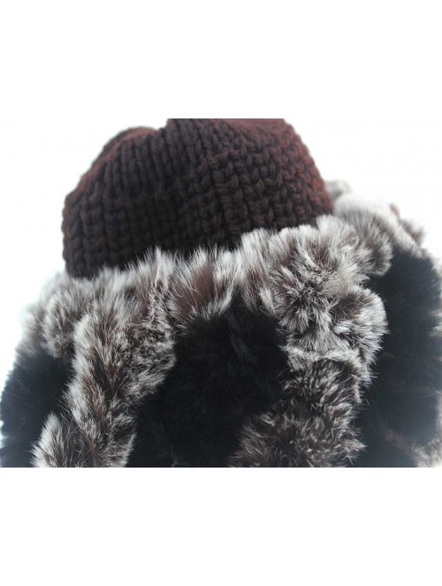 Skullies & Beanies Women's Genuine Rabbit Fur Beanie- Fashion Winter Warm Furry Hat - Color No. 6 - CM12O1RCU6M $27.92