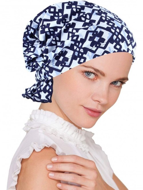 Skullies & Beanies The Abbey Cap in Poly Knit Chemo Caps Cancer Hats for Women - 65- Celtic Blue - CS18RX56K67 $30.69