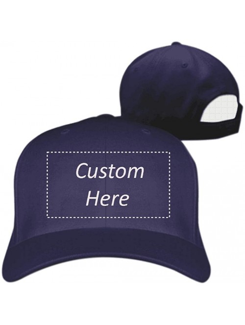 Baseball Caps Custom Hat- Customize Your Own Text Photos Logo Adjustable Back Baseball Cap for Men Women - CL18LH2C2C7 $12.87