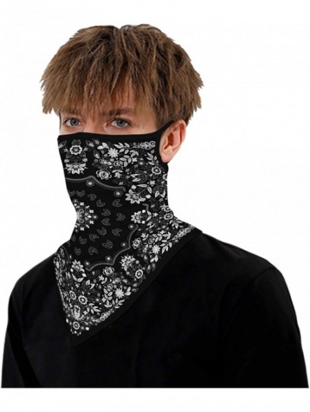 Balaclavas Men Women Face Cover Mask Bandana Ear Loops Balaclava Neck Gaiters for Outdoor Dust Wind Sun Protection - Color04 ...