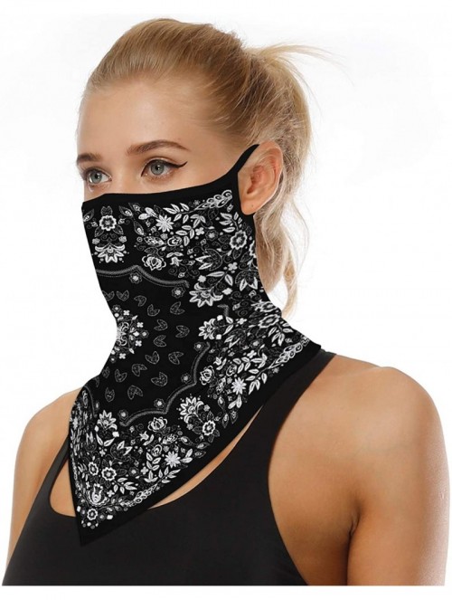 Balaclavas Men Women Face Cover Mask Bandana Ear Loops Balaclava Neck Gaiters for Outdoor Dust Wind Sun Protection - Color04 ...