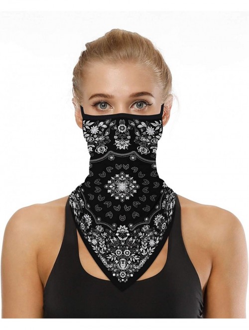 Balaclavas Men Women Face Cover Mask Bandana Ear Loops Balaclava Neck Gaiters for Outdoor Dust Wind Sun Protection - Color04 ...