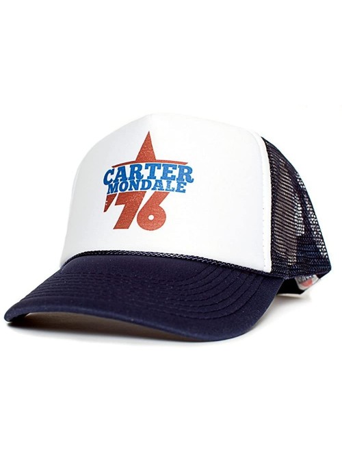 Baseball Caps Jimmy Carter Walter Mondale 76 Presidential Cap Unisex-Adult Hat Multi - Navy/White - C1128HCQBC5 $17.54