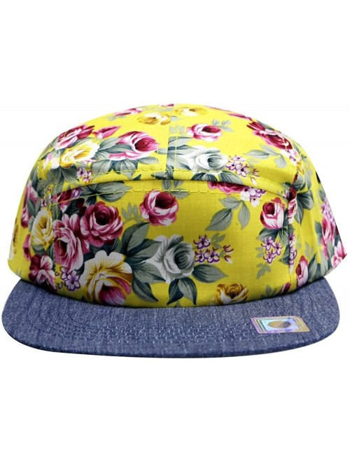 Baseball Caps Baseball 5 Panel Biker Hat - 900 Yellow - CC126HCGP3H $20.18