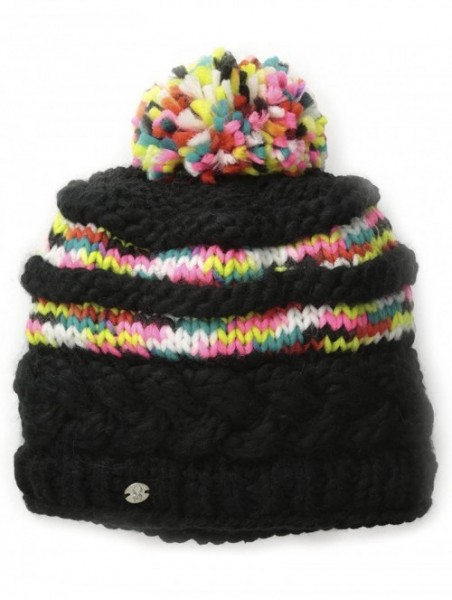 Skullies & Beanies Women's Moritz Hat - Black/Multi Color - CJ11MBF966X $27.58