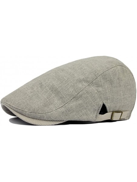 Newsboy Caps Men's Gatsby Ivy Irish Hunting Newsboy Cabbie Hat Cap - Light Grey - CF126GJPWCV $11.35