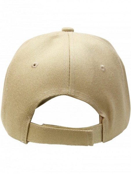 Baseball Caps 2pcs Baseball Cap for Men Women Adjustable Size Perfect for Outdoor Activities - Khaki/Khaki - CE195CUNMUO $13.18