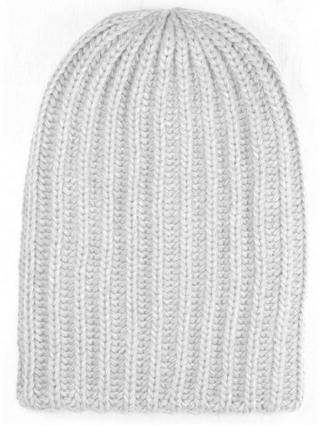 Skullies & Beanies Slouchy Beanie Oversized Warm Winter Dreadlock Hat for Women Knit Beanie for Men - Light Grey - CJ18YZ8N5H...