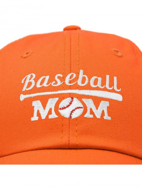 Baseball Caps Baseball Mom Women's Ball Cap Dad Hat for Women - Orange - CL18K33H492 $23.90