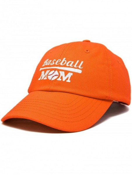 Baseball Caps Baseball Mom Women's Ball Cap Dad Hat for Women - Orange - CL18K33H492 $23.90