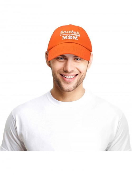 Baseball Caps Baseball Mom Women's Ball Cap Dad Hat for Women - Orange - CL18K33H492 $23.90