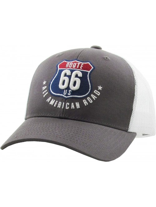 Baseball Caps Ride Caps Collection Distressed Baseball Cap Dad Hat Adjustable Unisex - (4.3) Dark Gray Route 66 - C018XKYQZIN...